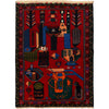 Hand Knotted Baluchi Rug 3' 3 x 4' 7 (ft) - R24198