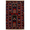 Handmade Balochi Rug 2' 6 x 4' 2 (ft) - No. R24199