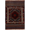 Hand Knotted Baluchi Rug 3' 1 x 4' 9 (ft) - R24361