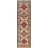 Ivory Color Kazak Runner 2' 6 x 9' 8 (ft) - No. R24370