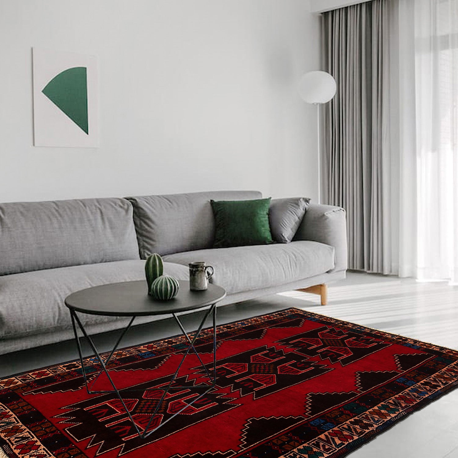 Hand Knotted Baluchi Rug 2' 8 x 4' 7 (ft) - R24416