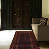 Hand Knotted Baluchi Rug 3' 6 x 6' 3 (ft) - No. R24785