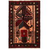 Baluch Small Size Rug 3' 0 x 4' 5 (ft) - R24791