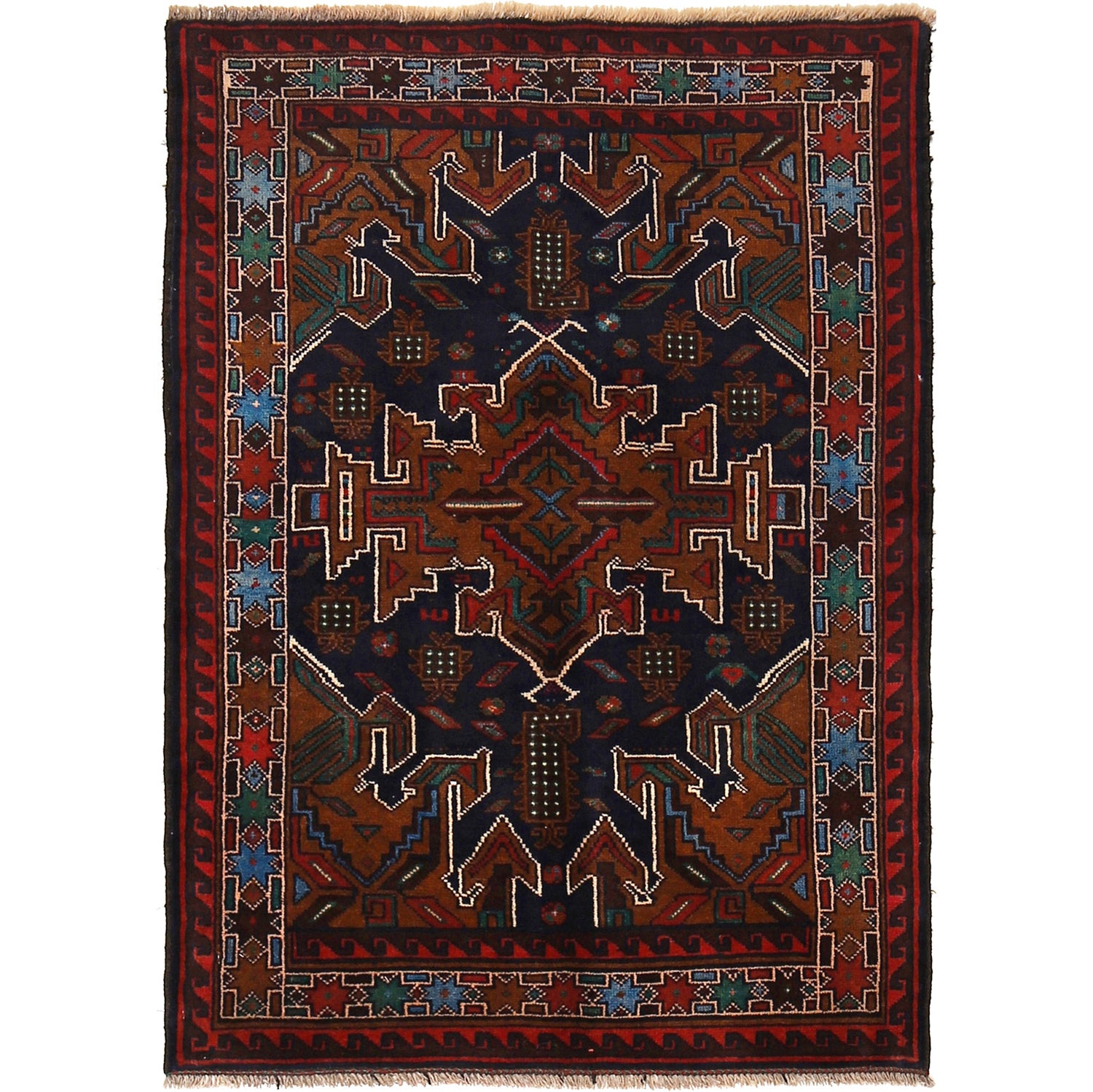 Traditional Baloch Rug 2' 8 x 4' 1 (ft) - No. R24798