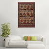 Brown Color War Rug 4' 2 x 6' 3 (ft) - No. R24916