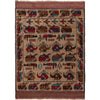 Brown Color War Rug 4' 4 x 6' 1 (ft) - No. R24917