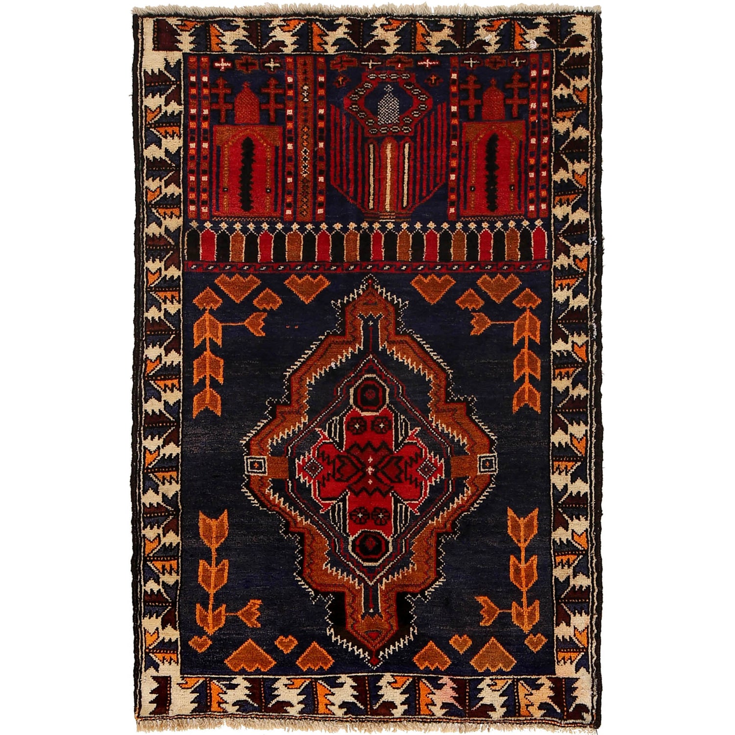 Handmade Jaye Namaz 3' 0" x 4' 9" (ft) - No. R25328