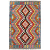 Handmade Vegetable Kilim 3' 2  x 4' 9 (ft) - No. R26254