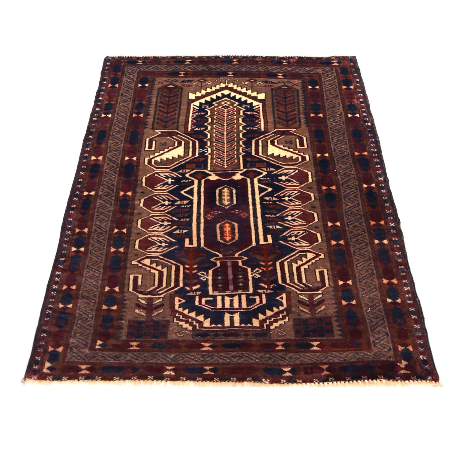 Handmade Prayer Rug 2' 9" x 3' 10" (ft) - No. R36523