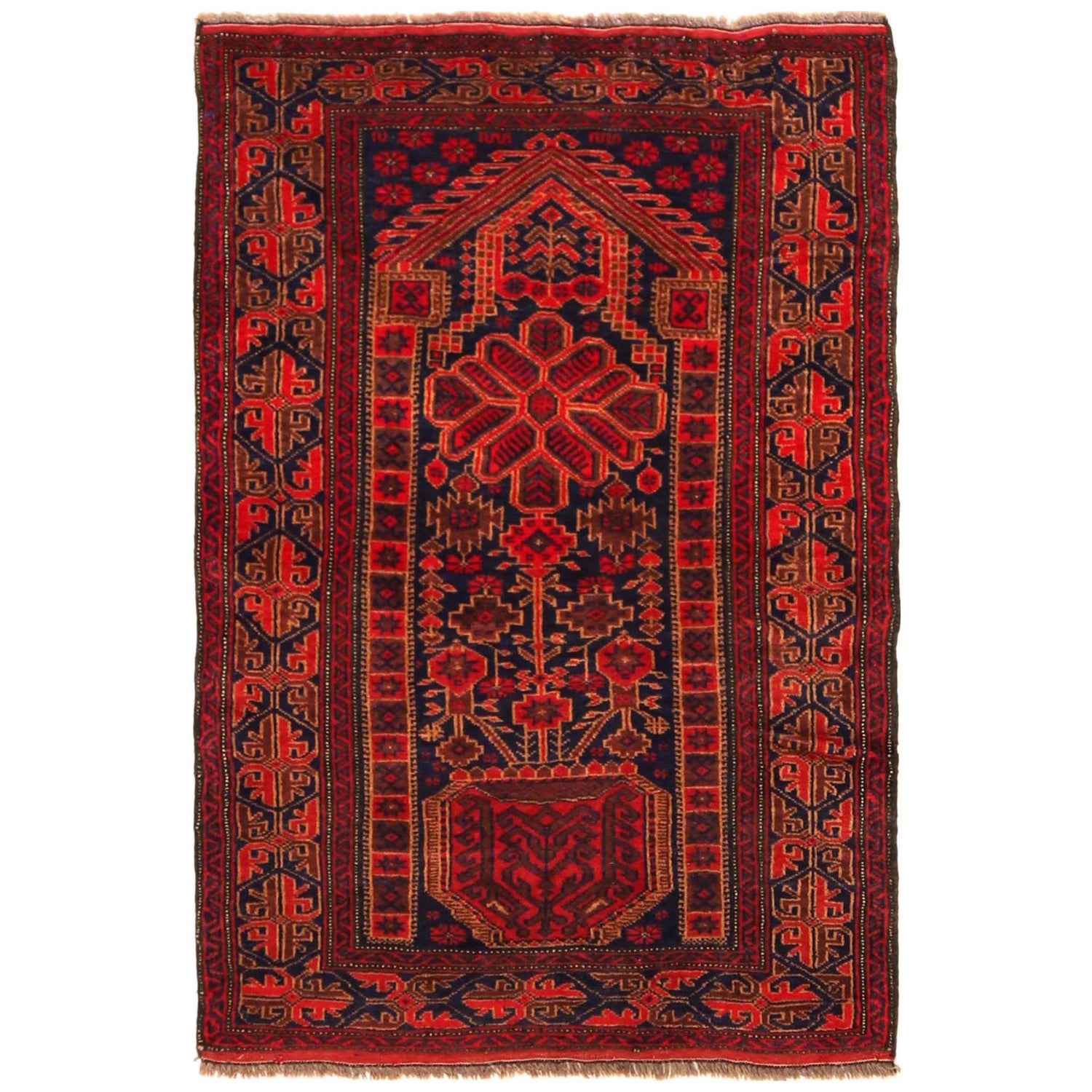 Tribal Baloch Rug 2' 10" x 4' 2" (ft) - No. R36525