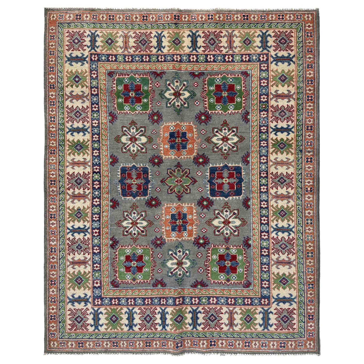 Oriental Kazak Rug 4' 11" x 6' 6" (ft) - No. R37365