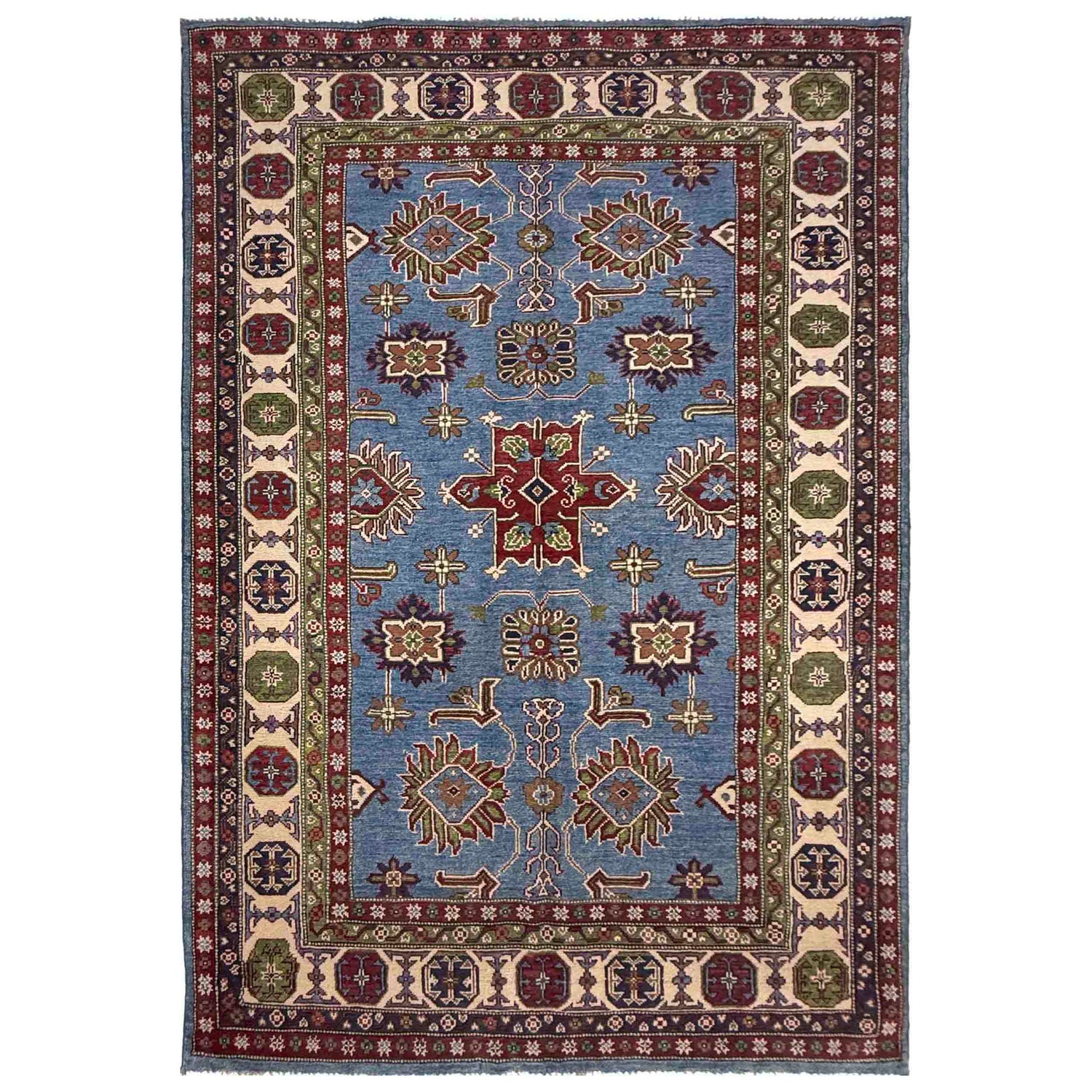 Blue Color Kazak Rug 4' 9" x 7' 10" (ft) - No. R37366