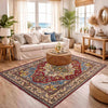 Hand Knotted Persian Design Heriz Rug 4' 11" x 7' 8" (ft) - No. R37370