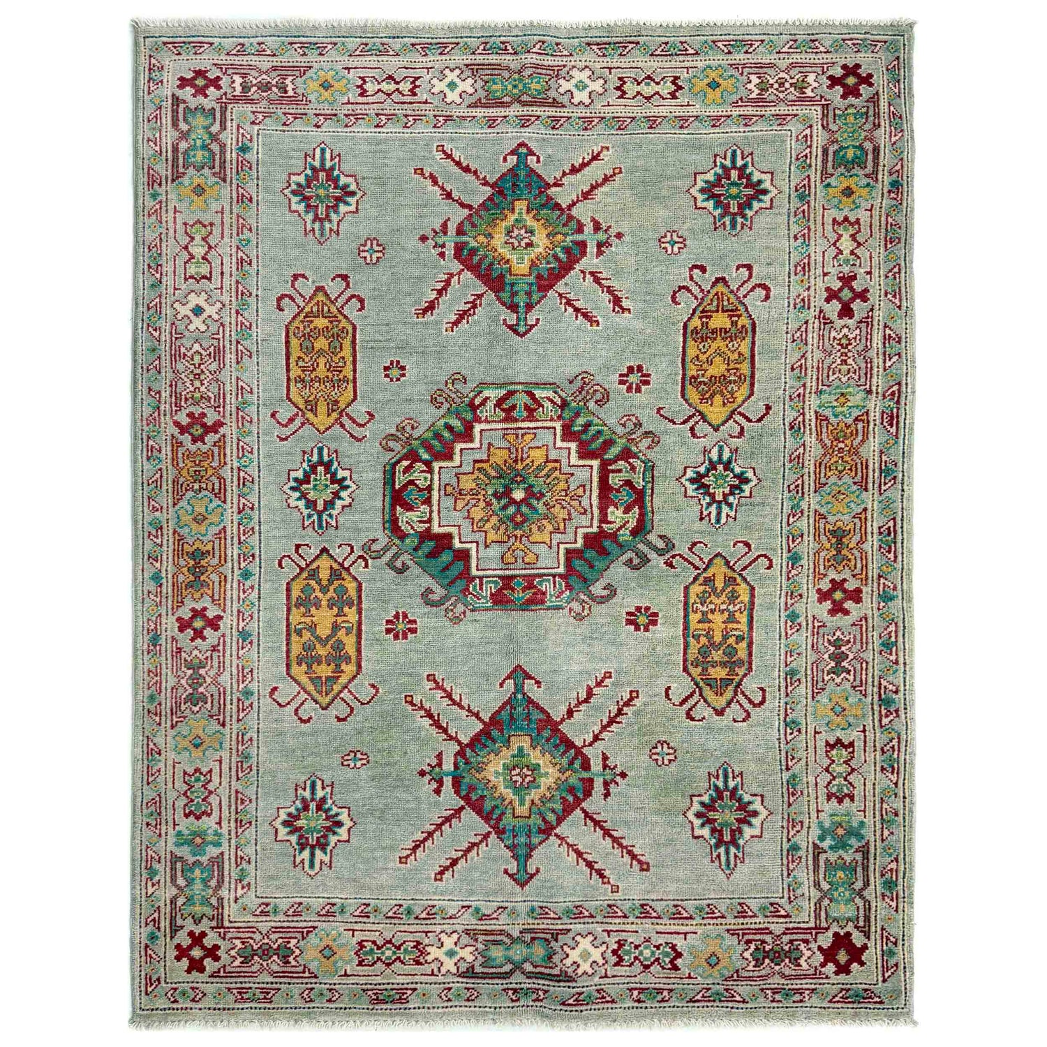 Oriental Kazak Rug 4' 2" x 5' 8" (ft) - No. R37383