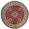 Oriental Kazak Carpet Round Shape 4' 10" x 4' 11" (ft) - No. R37384