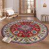 Oriental Kazak Carpet Round Shape 4' 10" x 4' 11" (ft) - No. R37384