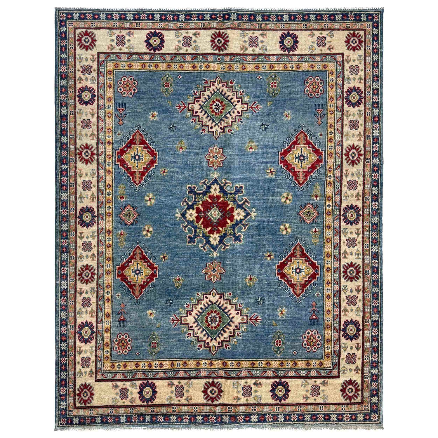 Oriental Kazak Rug 4' 10" x 6' 2" (ft) - No. R37388