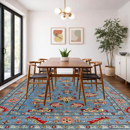 Blue Color Sultani Carpet 5' 5" x 7' 11" (ft) - No. R37395