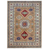 Orange Color Kazak Rug 4' 11" x 7' 1" (ft) - No. R37400