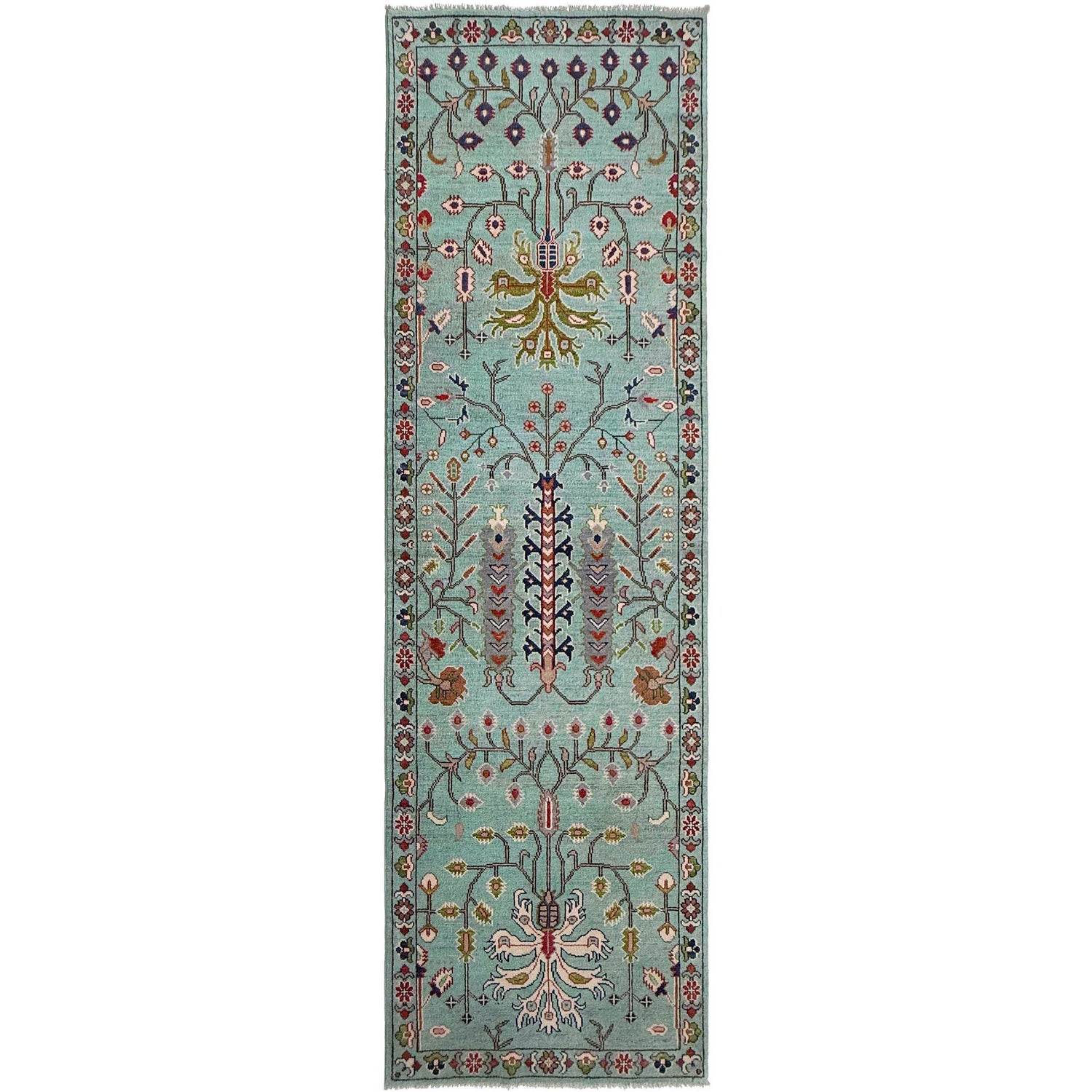 Hand-Knotted Sultani Rug Runner 2' 11" x 9' 7" (ft) - No. R37405