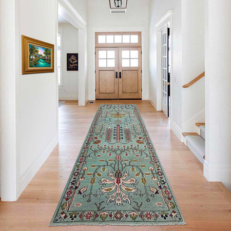 Hand-Knotted Sultani Rug Runner 2' 11" x 9' 7" (ft) - No. R37405