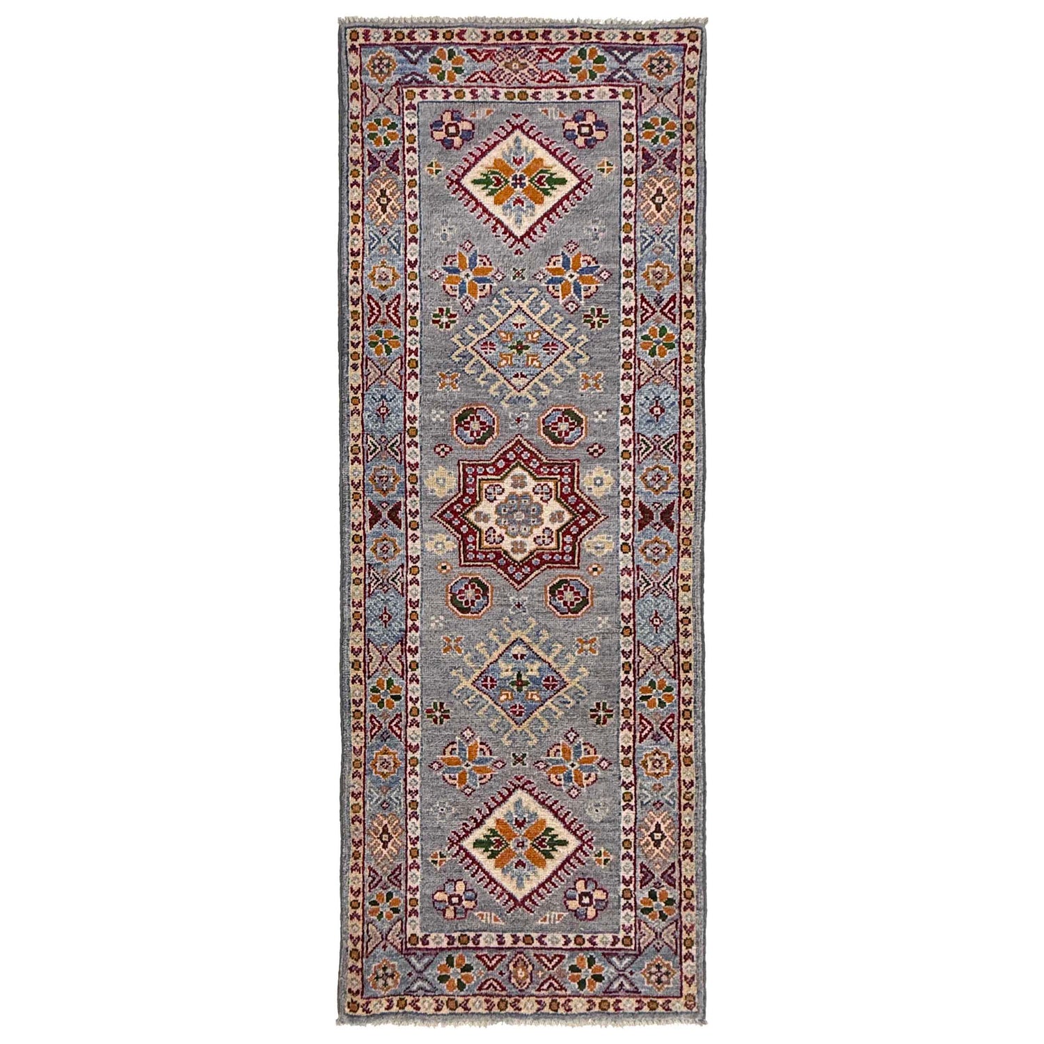 Hand Knotted Kazak Runner 1' 10" x 5' 9" (ft) - No. R37409