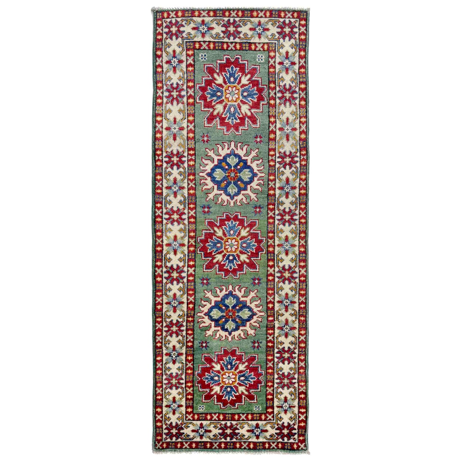 Oriental Kazak Runner 2' 0" x 6' 1" (ft) - No. R37412