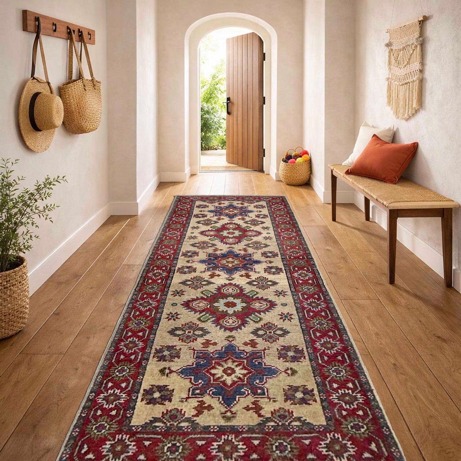 Oriental Kazak Runner 2' 1" x 5' 9" (ft) - No. R37414