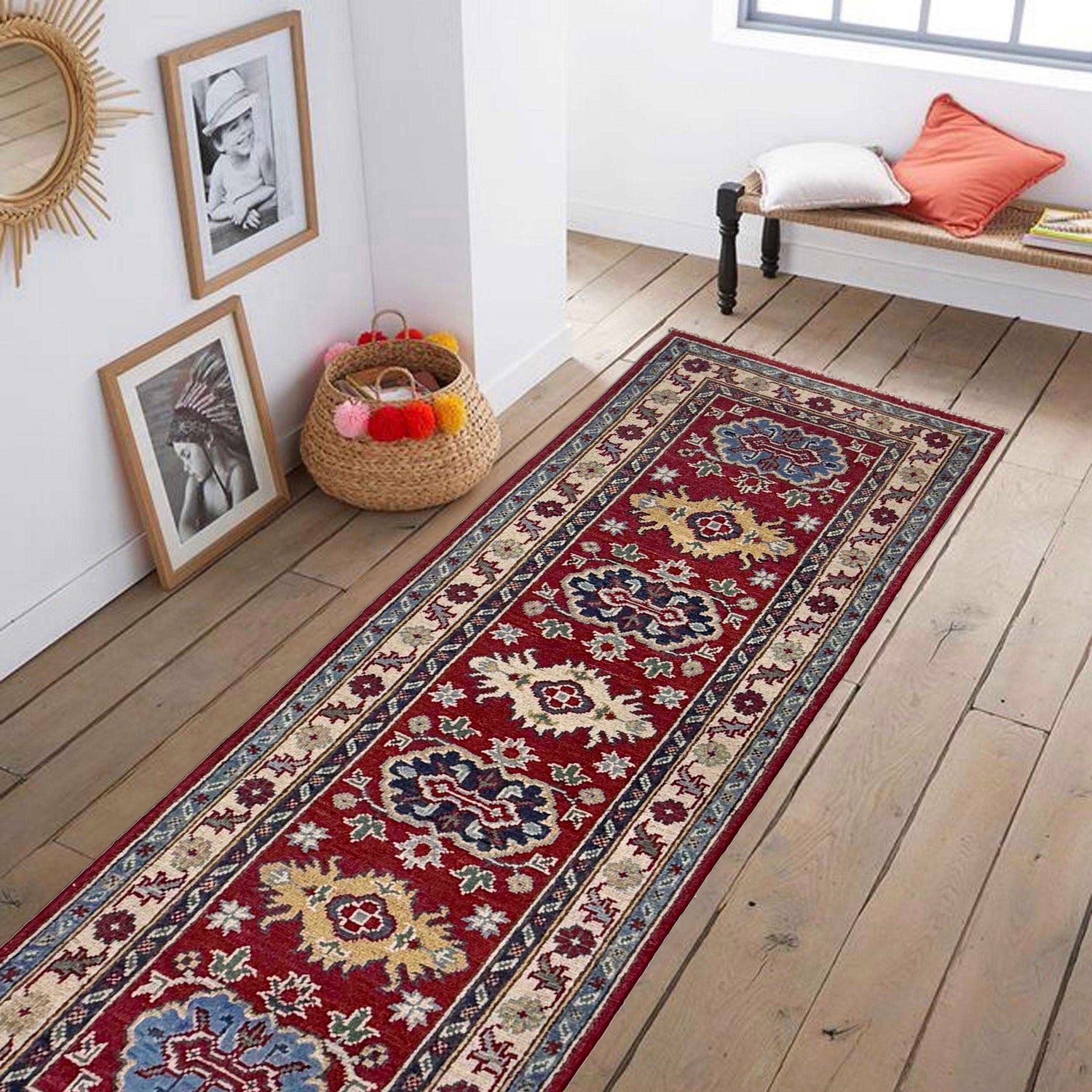 Red Color Kazak Runner 2' 0" x 5' 10" (ft) - No. R37417