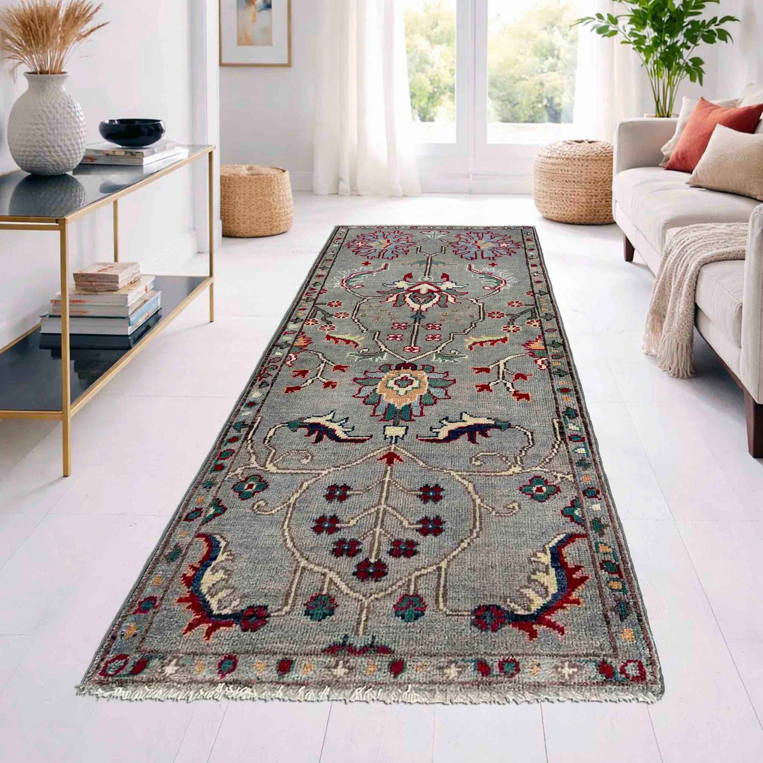 Modern Sultani Qaleen Runner 2' 0" x 4' 10" (ft) - No. R37418