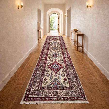 Oriental Kazak Runner 2' 5" x 9' 9" (ft) - No. R37428