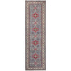 Grey Color Kazak Runner 2' 8" x 9' 6" (ft) - No. R37433