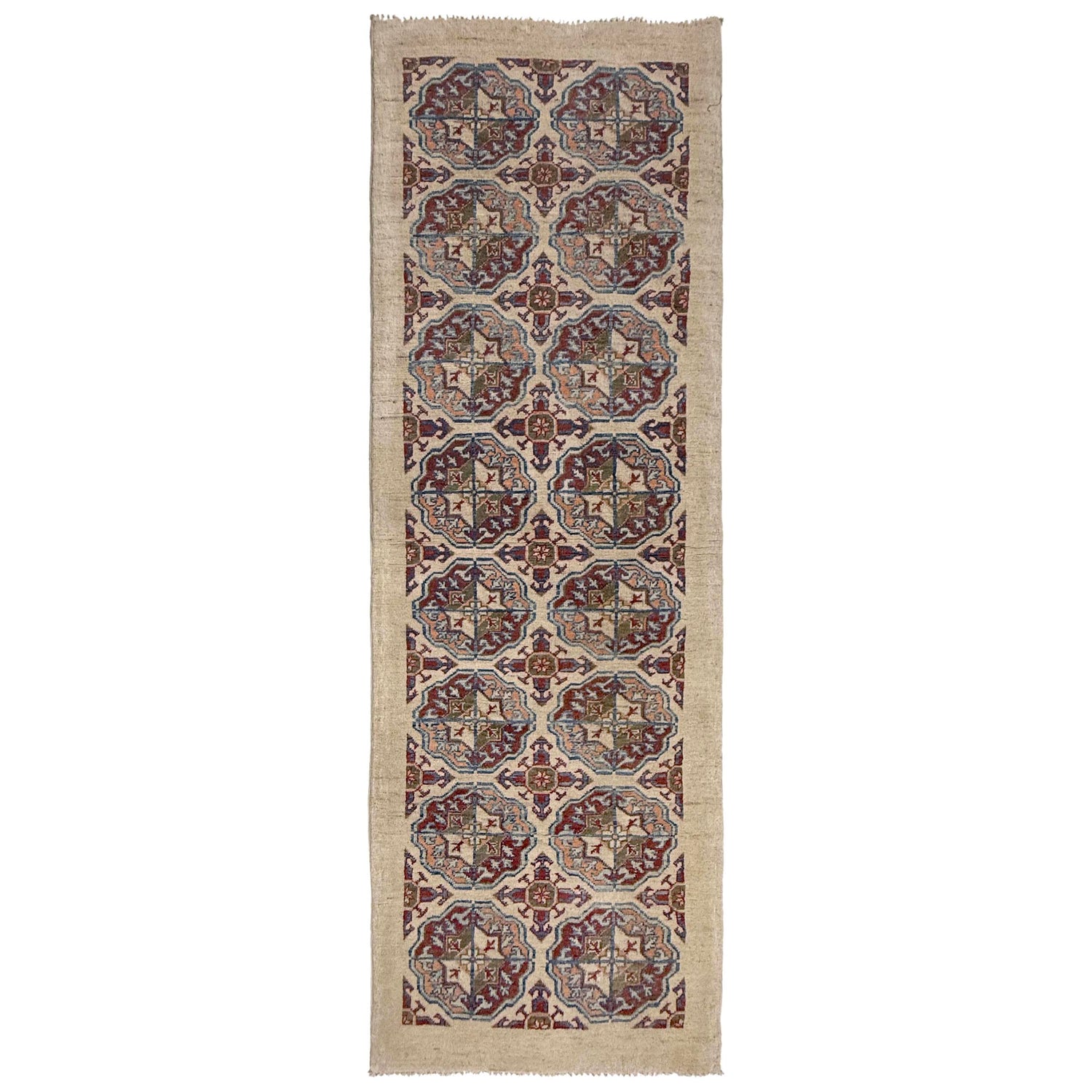 Hand-Knotted Waziri Qaleen Runner 2' 7" x 7' 11" (ft) - No. R37437