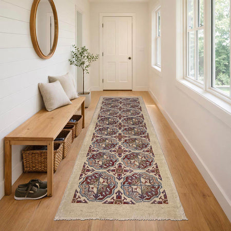 Hand-Knotted Waziri Qaleen Runner 2' 7" x 7' 11" (ft) - No. R37437