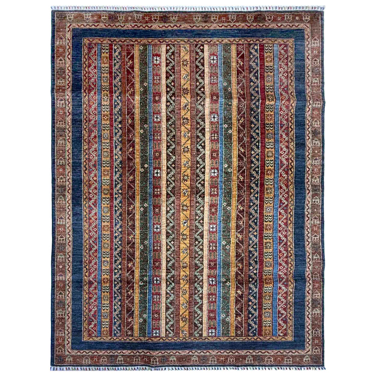Oriental Shawl Design Luxury Carpet 5' 7" x 7' 9" (ft) - No. R37460