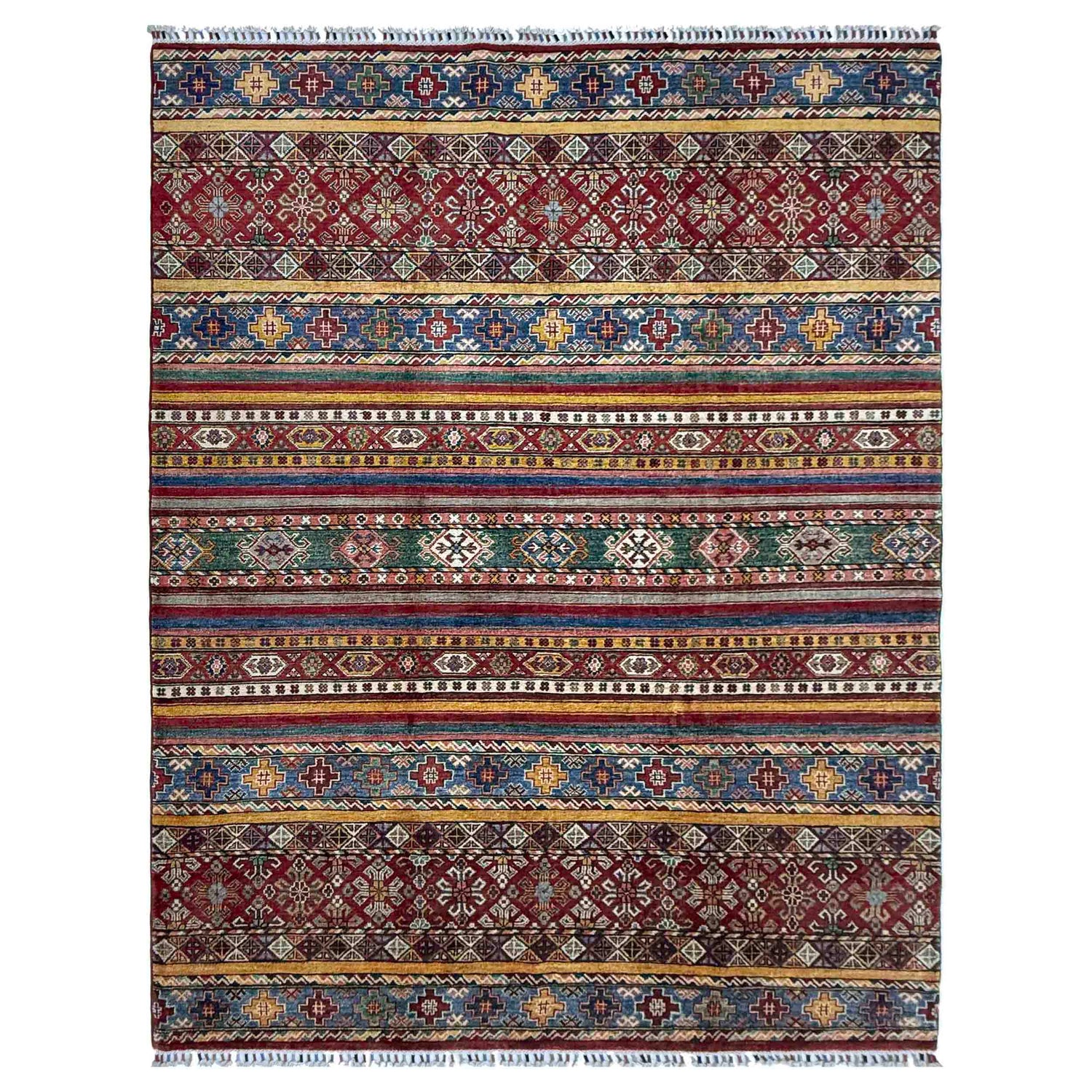Handmade Gabbeh Qaleen Pakistan 5' 7" x 7' 11" (ft) - No. R37465