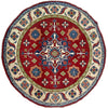 Handmade Kazak Round Carpet 5' 10" x 5' 10" (ft) - No. R37466