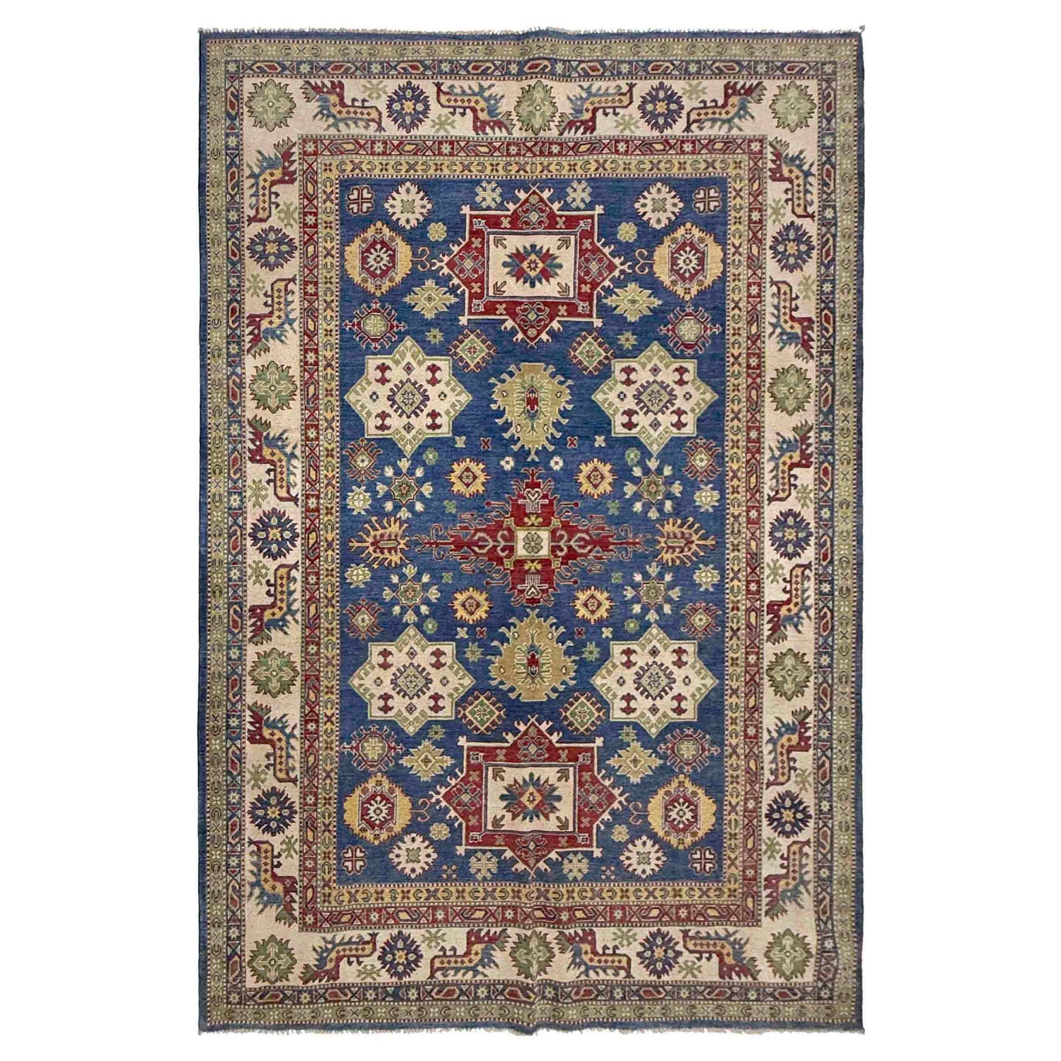 Oriental Kazak Rug 6' 6" x 10' 4" (ft) - No. R37467
