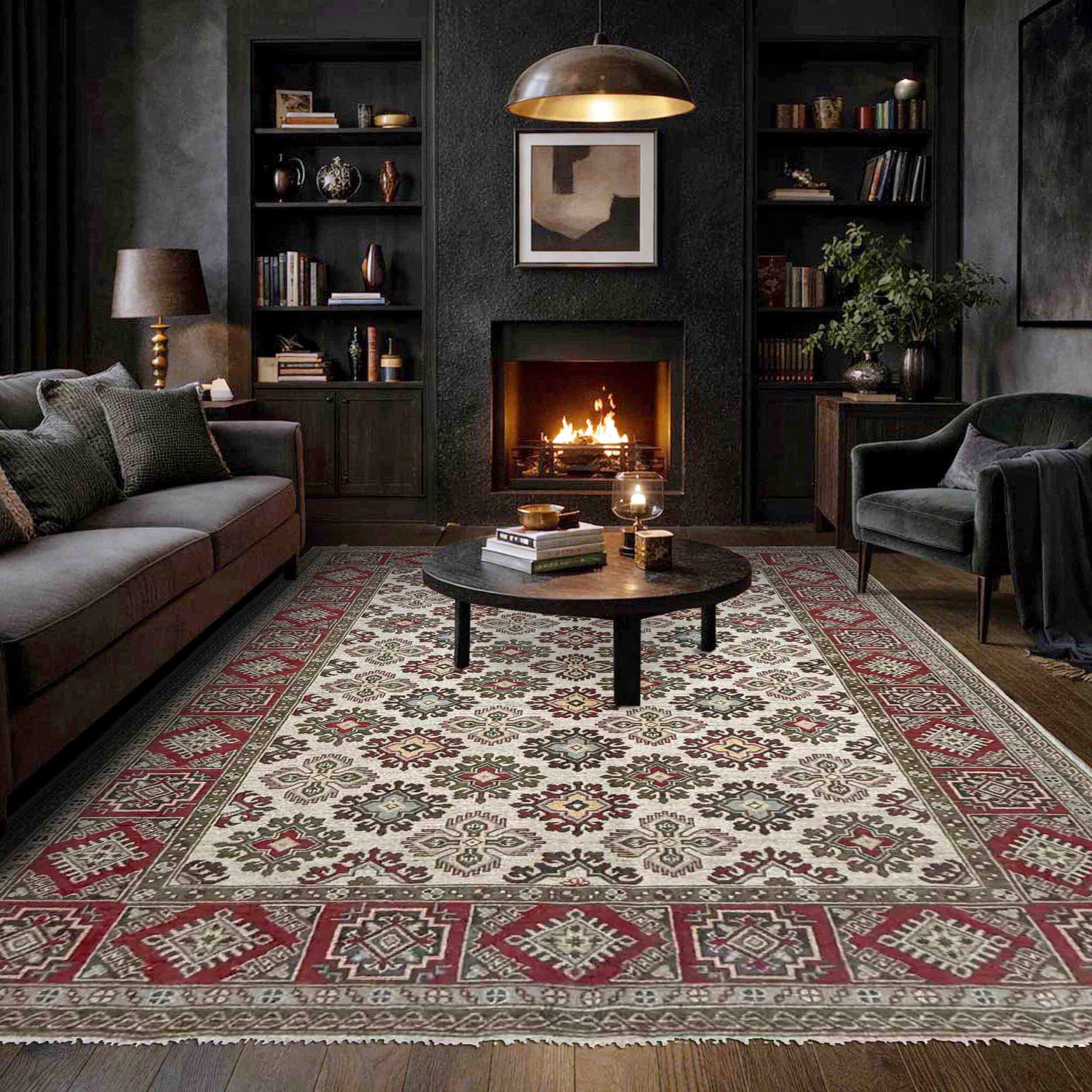 Oriental Kazak Rug 6' 0" x 9' 1" (ft) - No. R37471