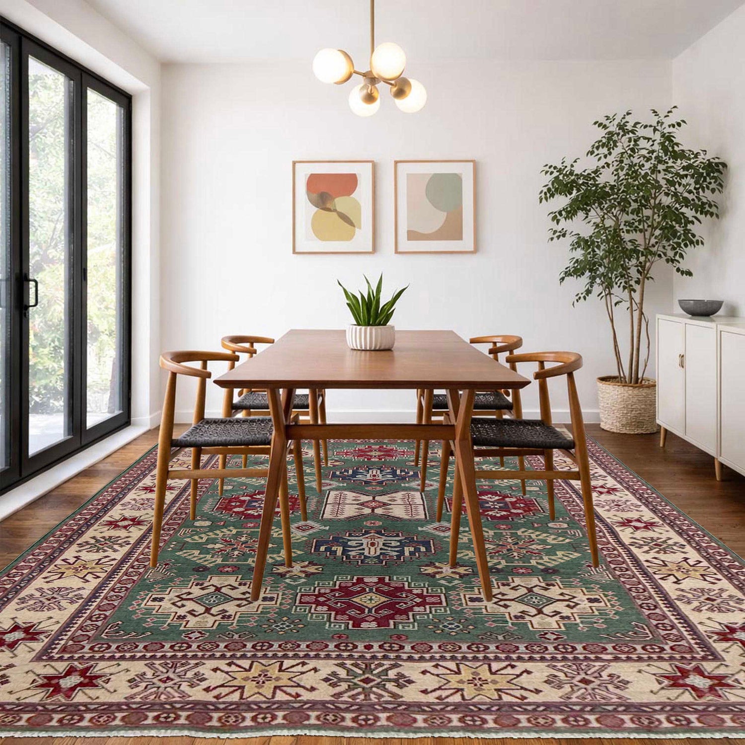 Oriental Kazak Rug 5' 9" x 9' 4" (ft) - No. R37478