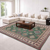Green Color Kazak Rug 6' 9" x 10' 0" (ft) - No. R37479