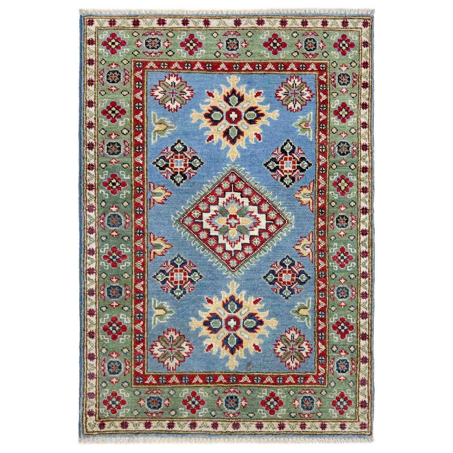 Oriental Kazak Rug 2' 7" x 3' 11" (ft) - No. R37485