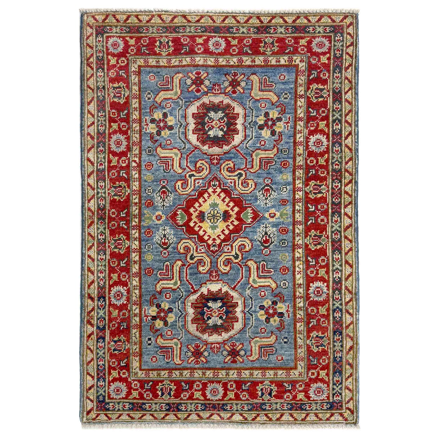 Blue Color Kazak Rug 2' 7" x 4' 0" (ft) - No. R37486