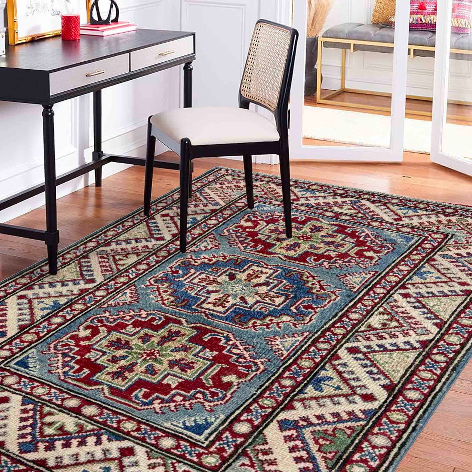 Oriental Kazak Rug 2' 7" x 4' 0" (ft) - No. R37489