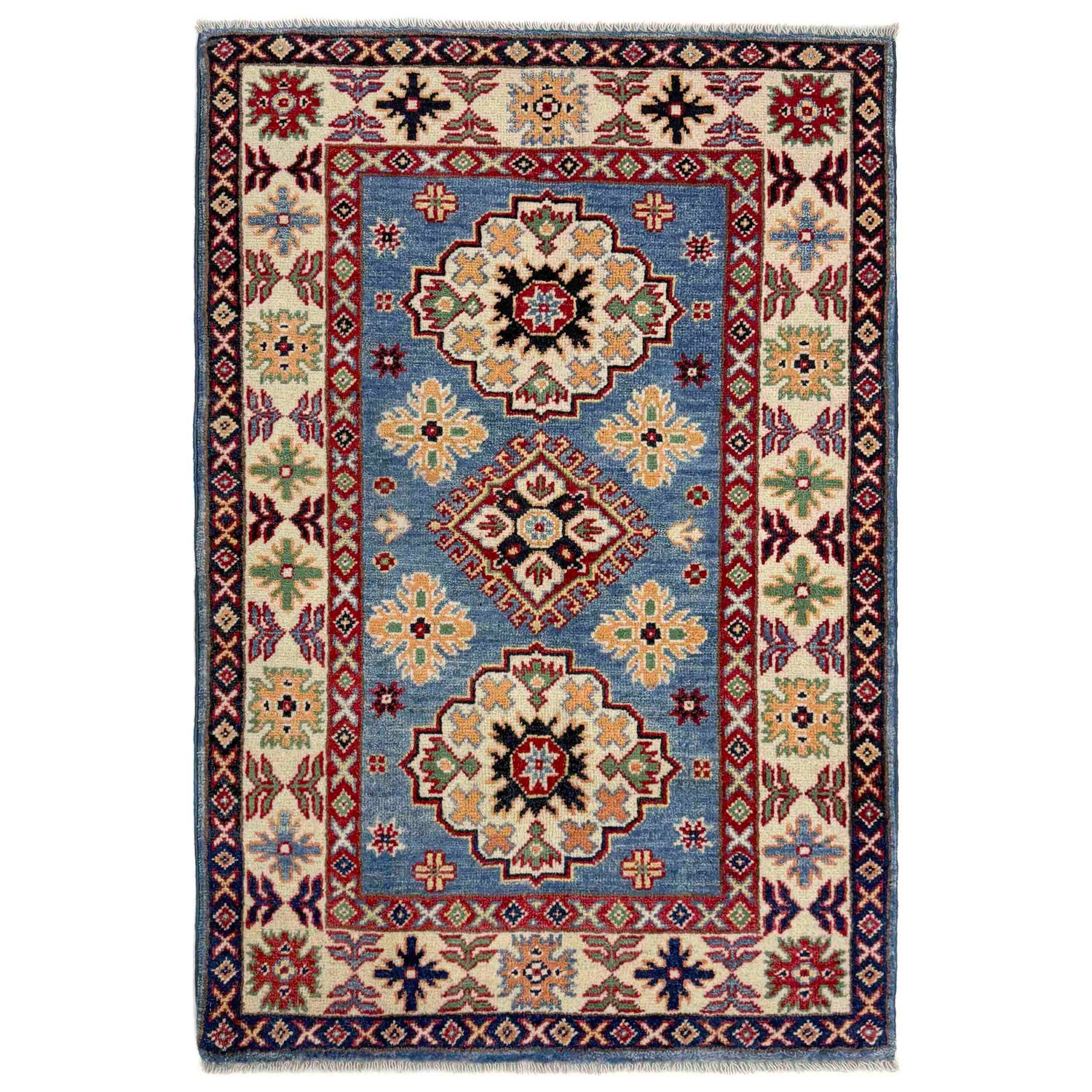 Blue Color Kazak Rug 2' 7" x 4' 3" (ft) - No. R37495