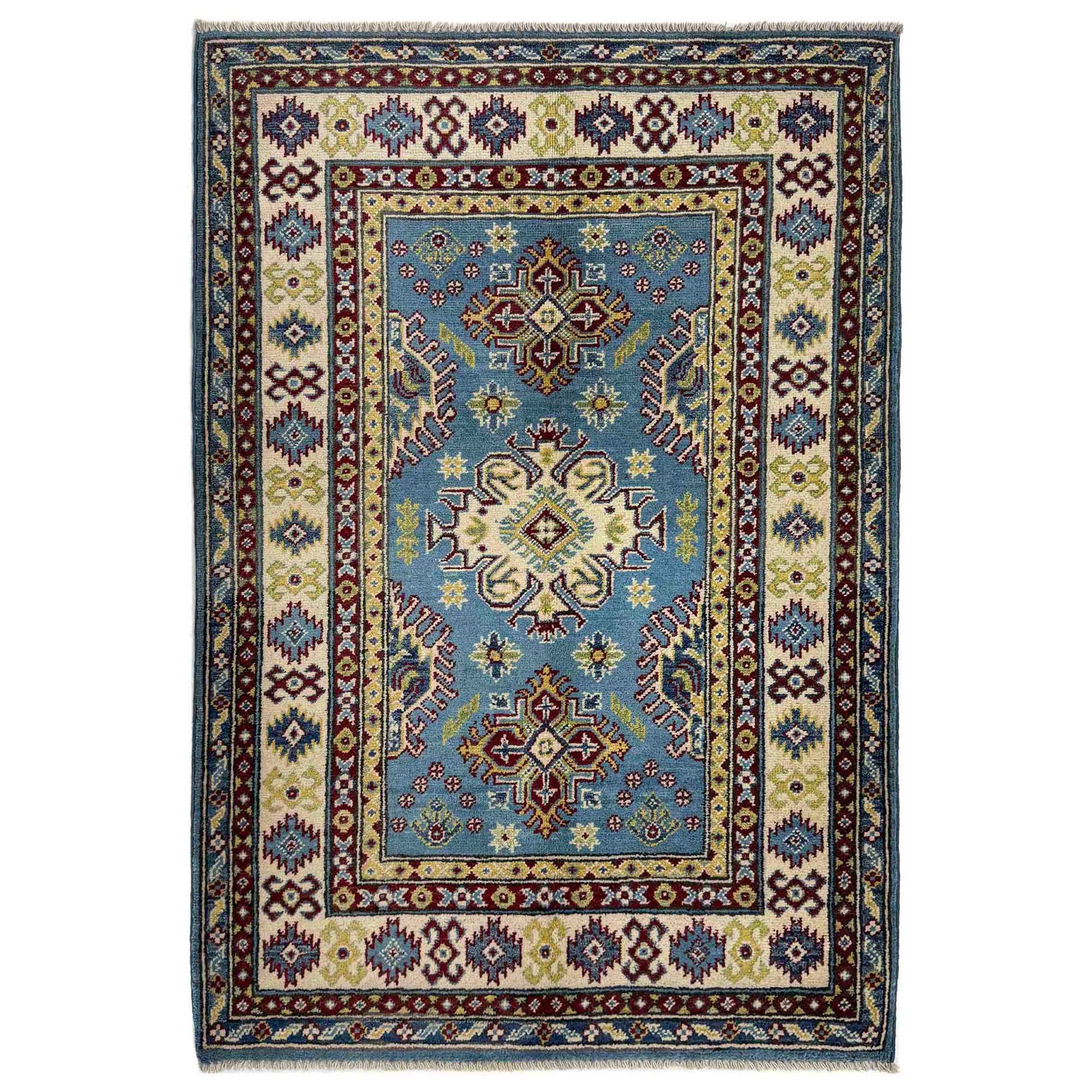 Oriental Kazak Rug 3' 3" x 4' 10" (ft)- No. R37502