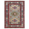 Hand Knotted Kazak Rug 3' 3" x 4' 9" (ft)- No. R37503