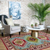 Oriental Kazak Rug 3' 3" x 4' 11" (ft)- No. R37504