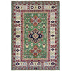 Green Color Kazak Rug 3' 3" x 5' 0" (ft)- No. R37506