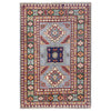 Blue Color Kazak Rug 3' 3" x 4' 10" (ft)- No. R37509